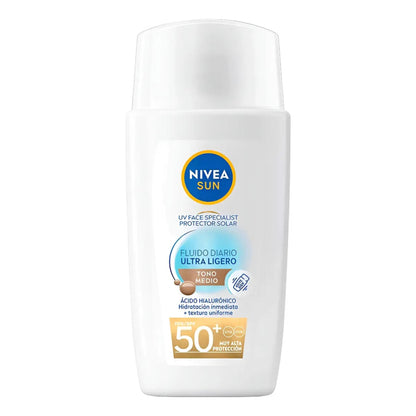 Nivea Protector Solar Facial Fluido Color Medio 40ml