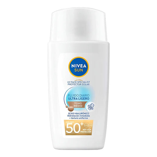 Nivea Protector Solar Facial Fluido Color Medio 40ml