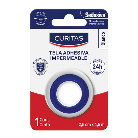 Curitas Tela Adhesiva 2.5 cm x 4.5 m