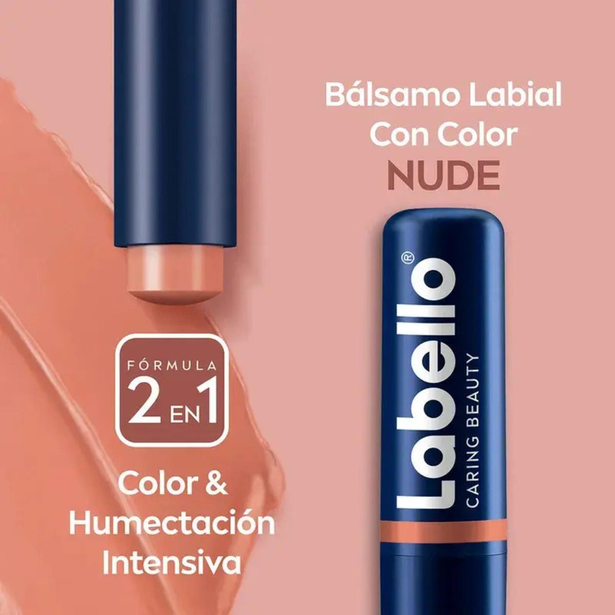 2 Pack Labello Caring Beauty Nude 4.8g
