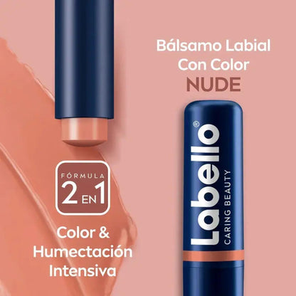 2 Pack Labello Caring Beauty Nude 4.8g