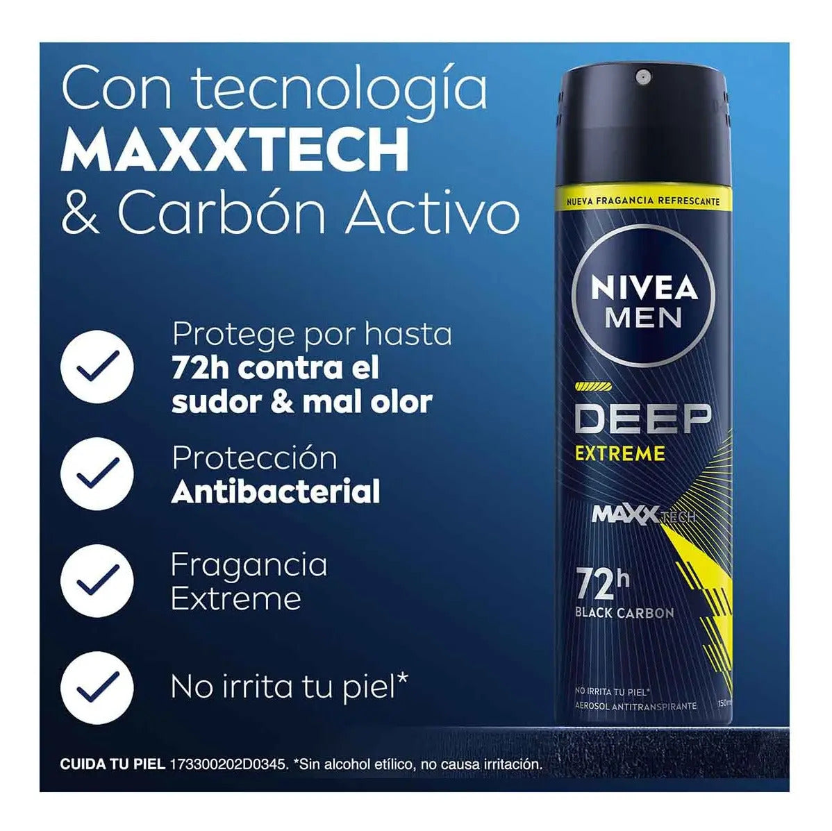 Nivea Men Deep Extreme Desodorante Aerosol 150 ml