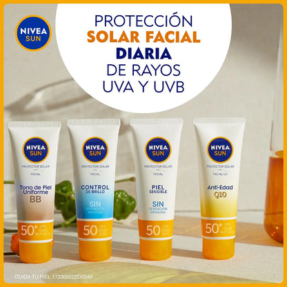 Pack 2 Nivea Sun UV Sensitive Facial FPS 50 50 ml