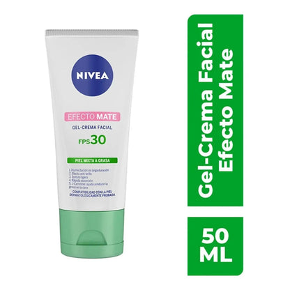 Nivea Crema Facial Mate FPS 30 Piel Grasa 50 ml