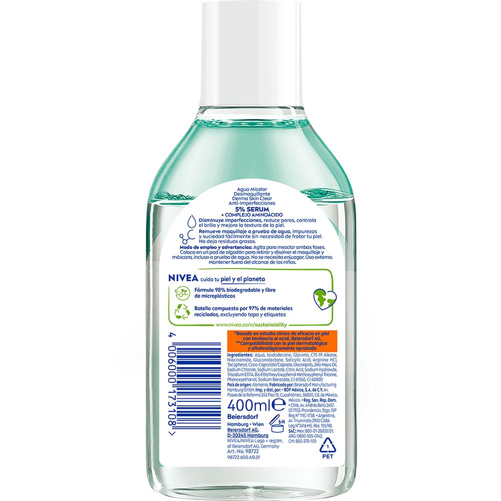 Nivea Agua micelar derma skin 400ml