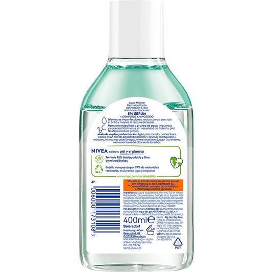 Nivea Agua micelar derma skin 400ml