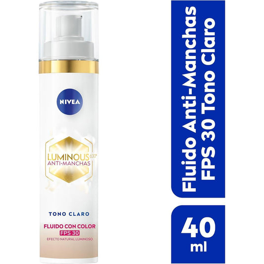 NIVEA Luminous630 Fluido con Color Tono Claro 40 ml