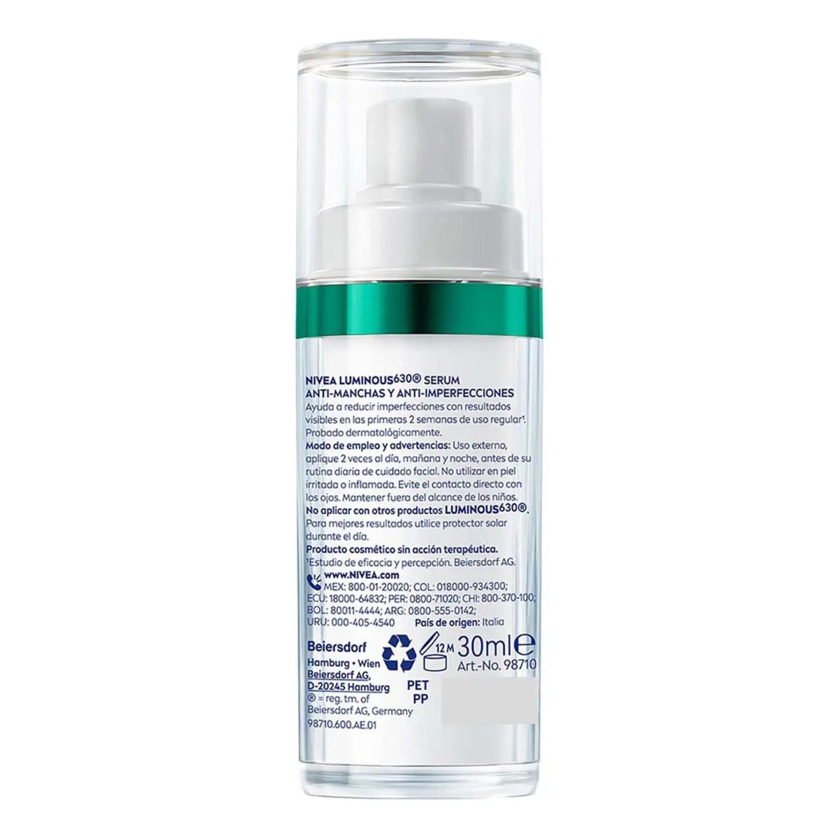 2 Pack Nivea Luminous Serum Anti Imperfecciones + Fluido Día