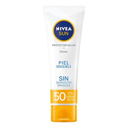Protector Solar Facial Nivea Sun Piel Sensible Fps 50 50 Ml