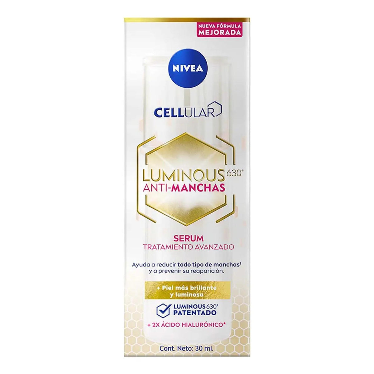 Rutina Nivea Facial Luminous Serum +fluido +contorno De Ojos