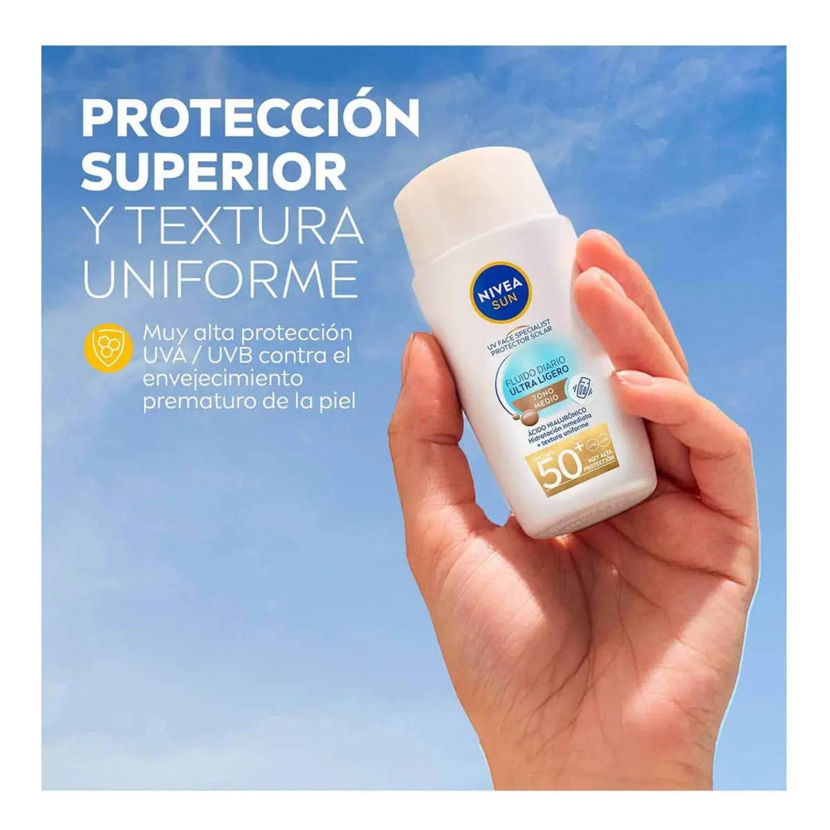 Nivea Protector Solar Facial Fluido Color Medio 40ml