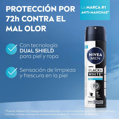 NIVEA MEN Black & White Fresh Spray 150 ml