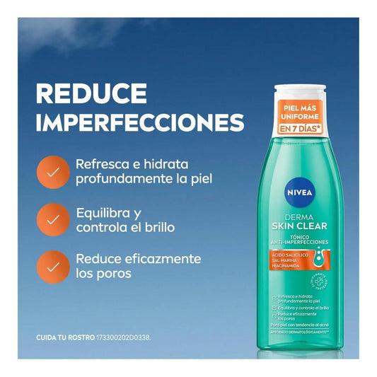 Nivea Rutina Derma Skin Gel Limpiador150ml+tónico 200ml
