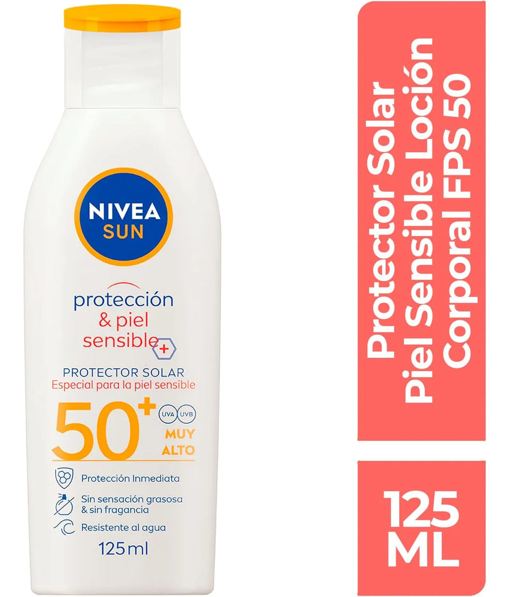 Nivea Protector Solar Corporal Piel Sensible Fps 50+ 12ml