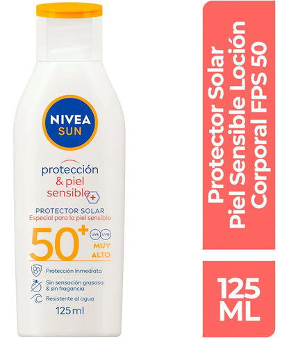 Nivea Protector Solar Corporal Piel Sensible Fps 50+ 12ml