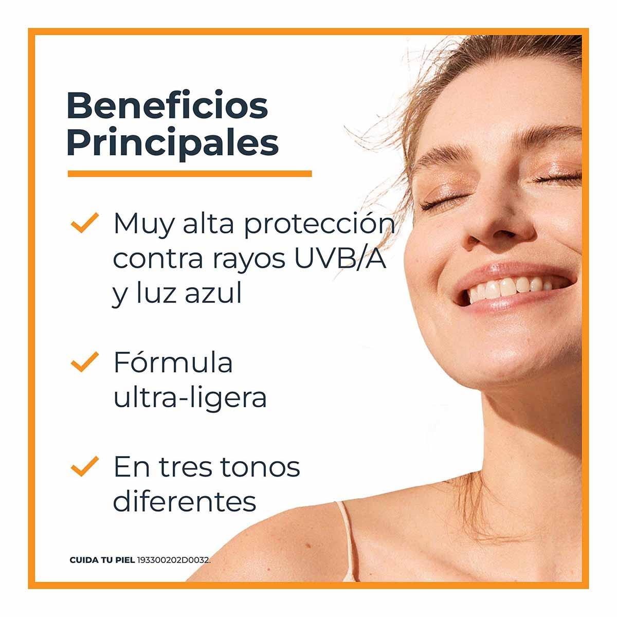 Eucerin Sun Face Hydro-Fluid FPS 50 + Tono Claro