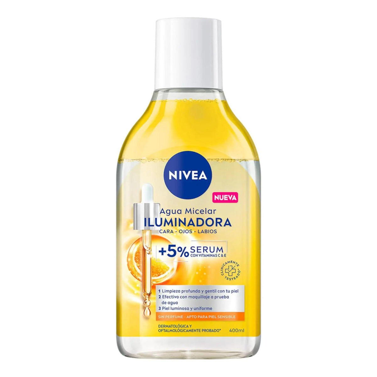 Nivea Agua Micelar Iluminadora Infusionada Con Serum 400ml