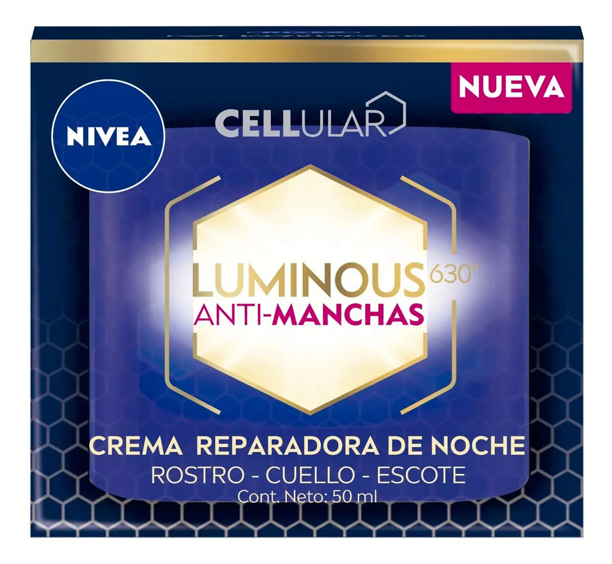 Pack X2 Antimanchas Crema De Noche Reparadora Nivea Luminous