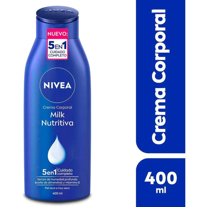 Crema Corporal Nivea Milk Nutritiva Humectante 400ml
