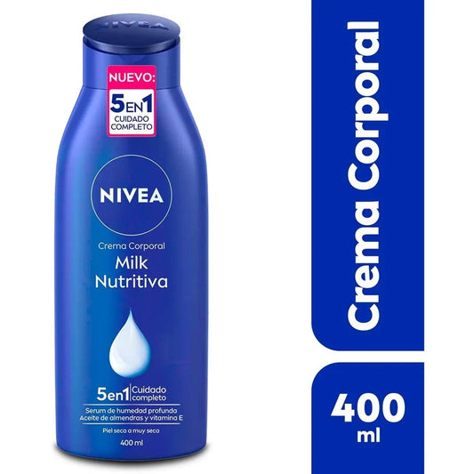 Crema Corporal Nivea Milk Nutritiva Humectante 400ml