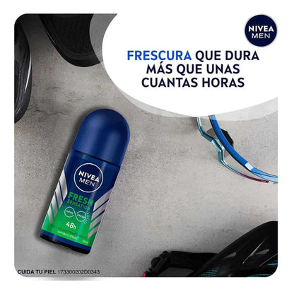 Desodorante Antibacterial Nivea Men Fresh Electric Rollon 50ml