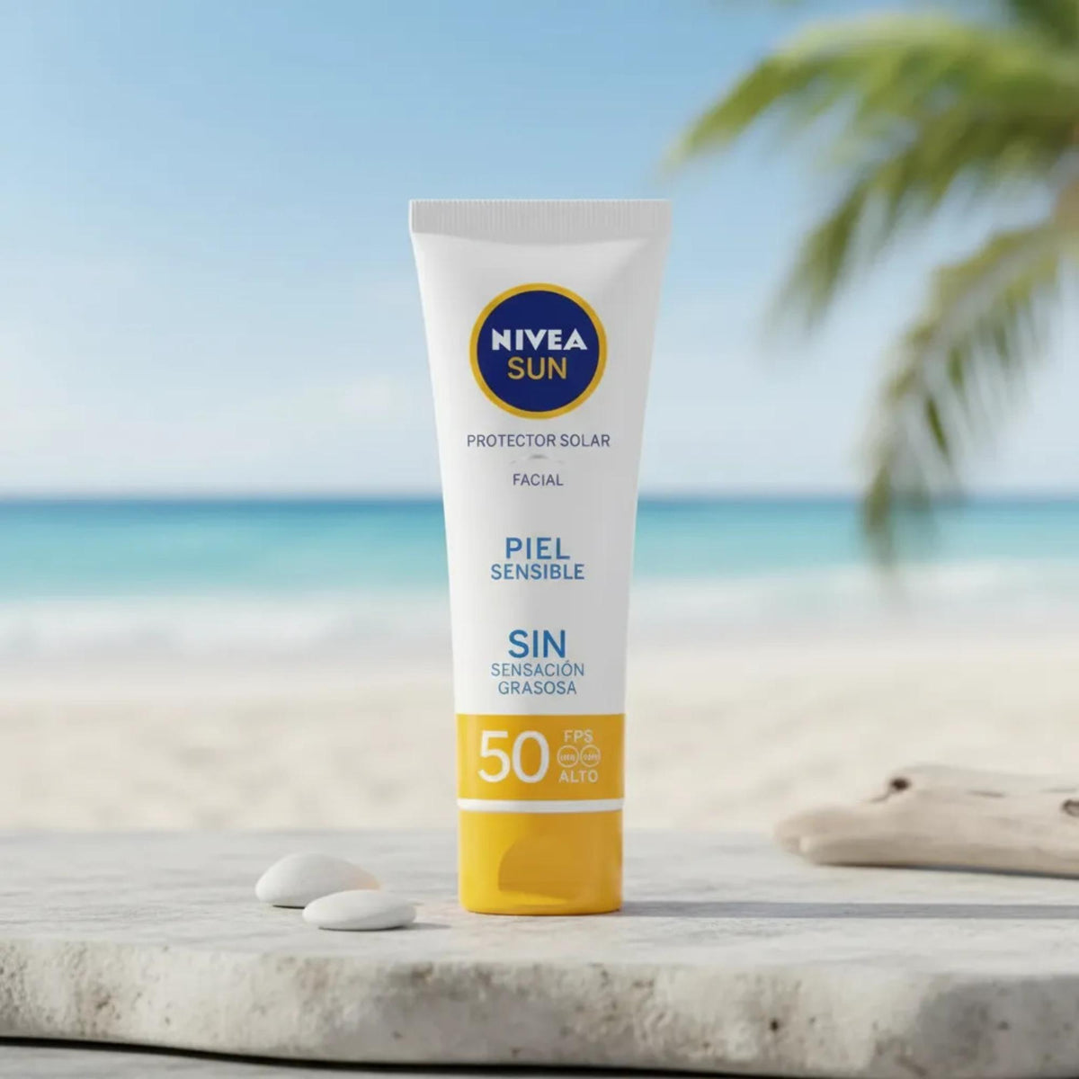 Protector Solar Facial Nivea Sun Piel Sensible Fps 50 50 Ml