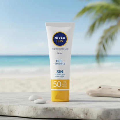 Protector Solar Facial Nivea Sun Piel Sensible Fps 50 50 Ml