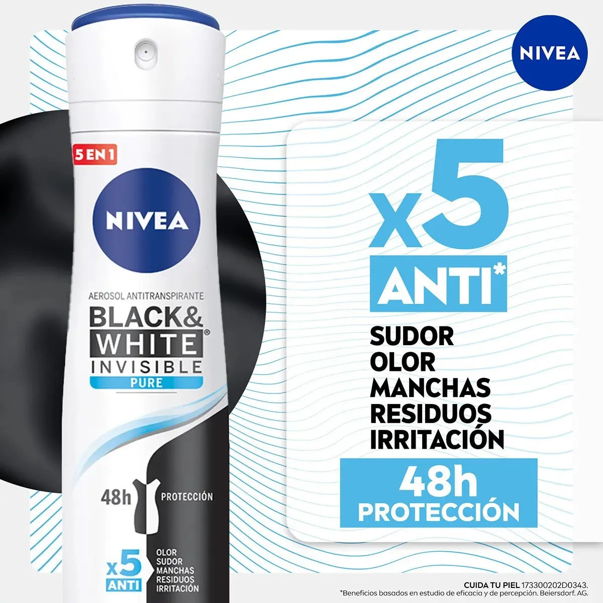 Nivea Black White Invisible Antimanchas 150 ml