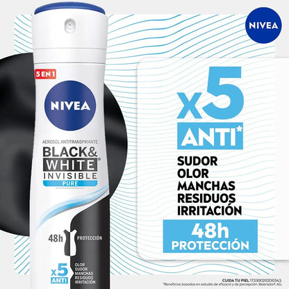 Nivea Black White Invisible Antimanchas 150 ml