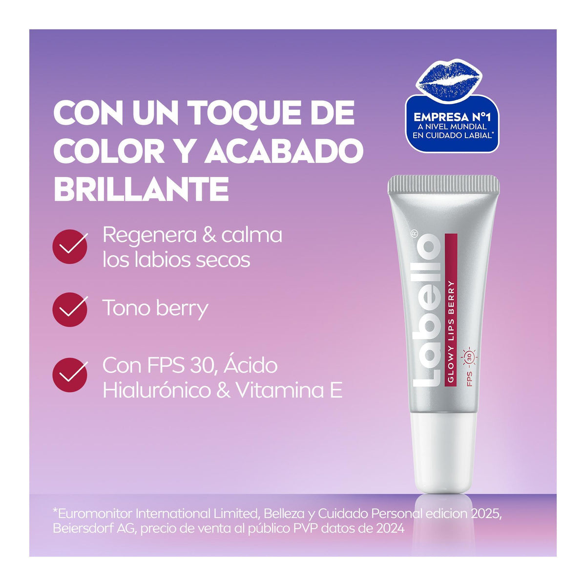 Labello Glowy Lips Berry Fps 30