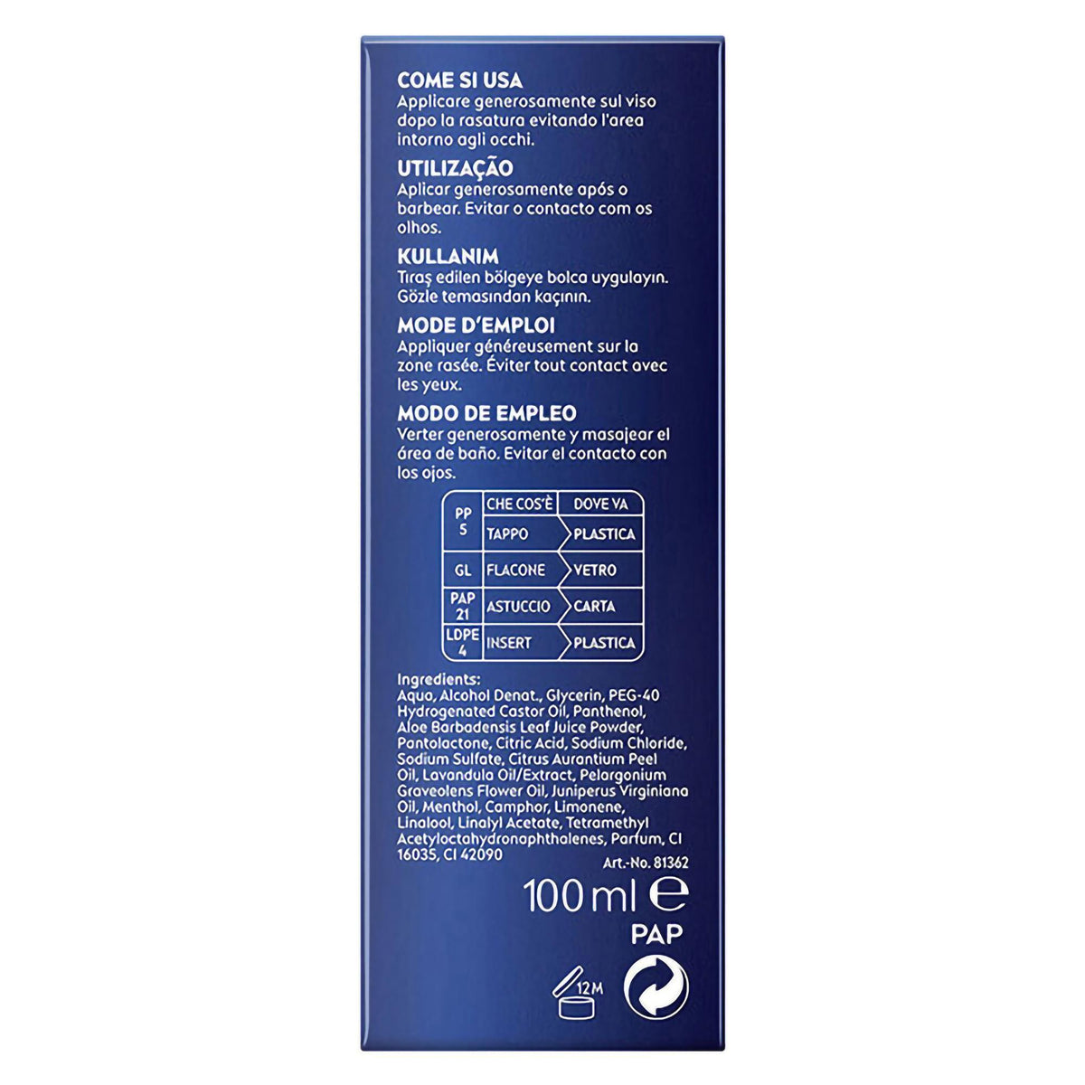 Nivea men hydrocare after shave lotion 100ml