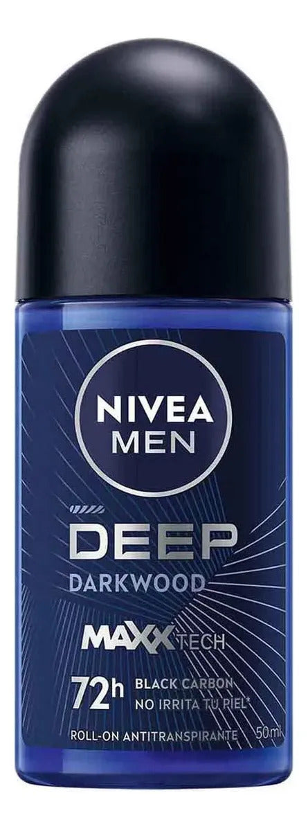 Nivea MEN Desodorante DEEP Darkwood Roll On 50ml