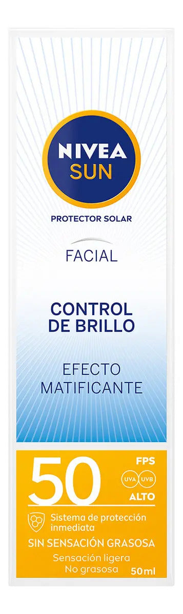 Pack 2 Nivea Sun Control Brillo Mate FPS 50