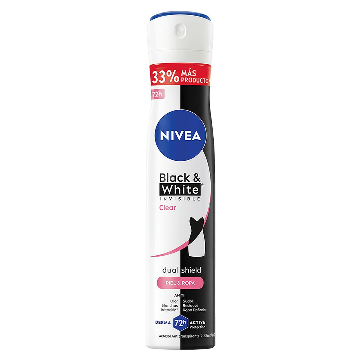 Nivea Desodorante Black & White Clear Spray 200ml