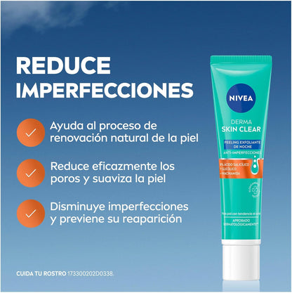 NIVEA Derma Skin Clear Peeling Nocturno 40 ml