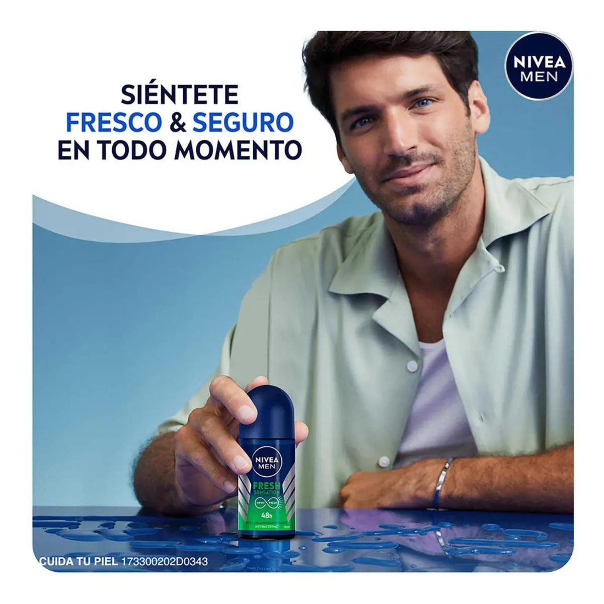 Desodorante Antibacterial Nivea Men Fresh Electric Rollon 50ml