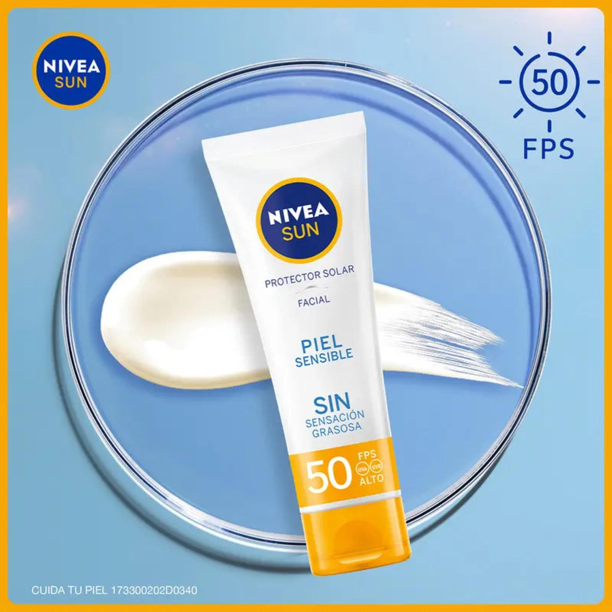Protector Solar Facial Nivea Sun Piel Sensible Fps 50 50 Ml