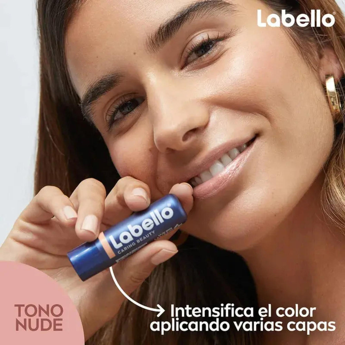 2 Pack Labello Caring Beauty Nude 4.8g