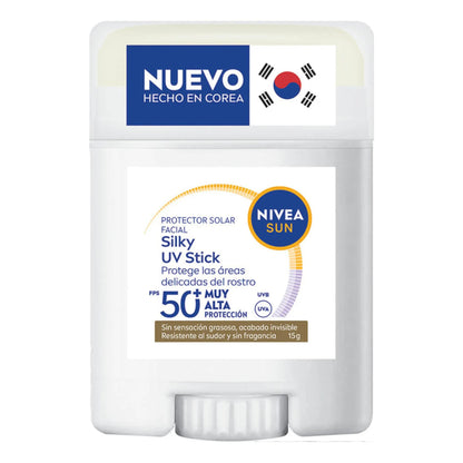 Silky Uv Stick Nivea Sun Protector Solar Facial En Barra Fps
