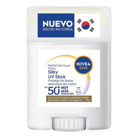 Silky Uv Stick Nivea Sun Protector Solar Facial En Barra Fps