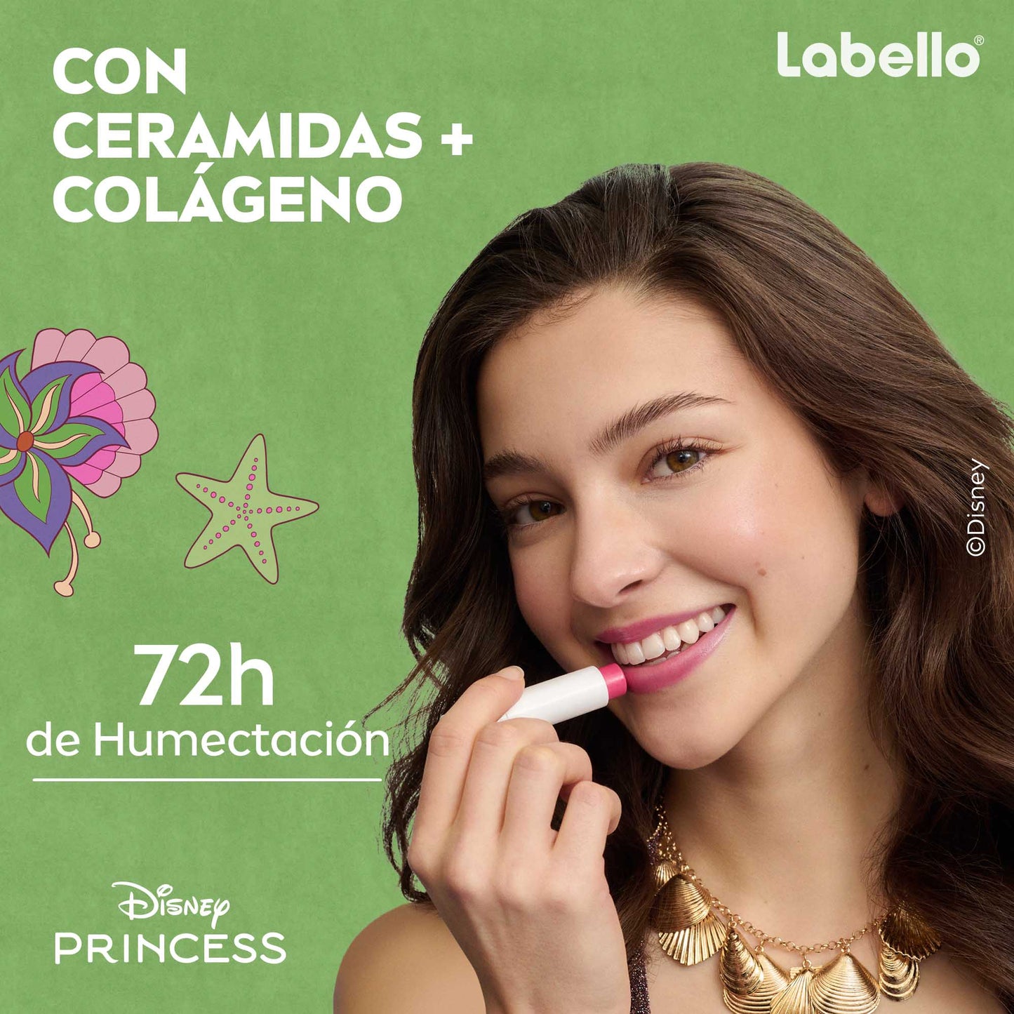 Labello Sandia Shine Ariel Edicion Limitada Princesas Disney 4,8GR