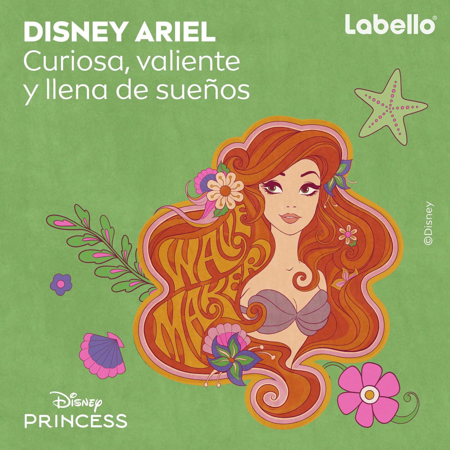 Labello Sandia Shine Ariel Edicion Limitada Princesas Disney 4,8GR