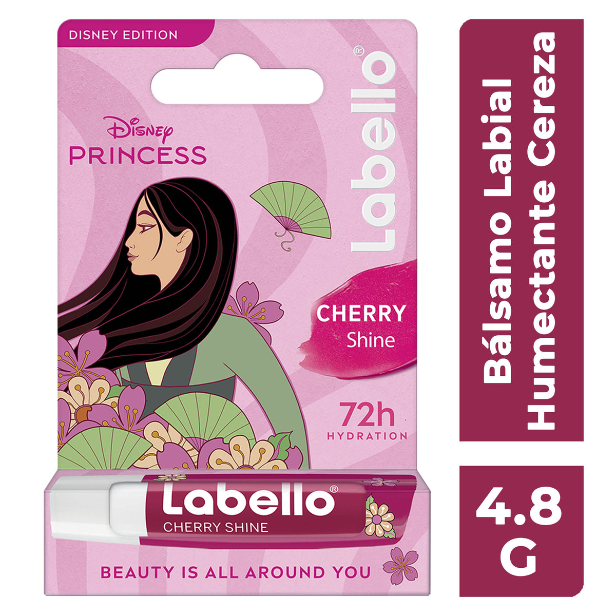 Labello Cherry Shine Mulan Edicion Limitada Princesas Disney 4,8GR