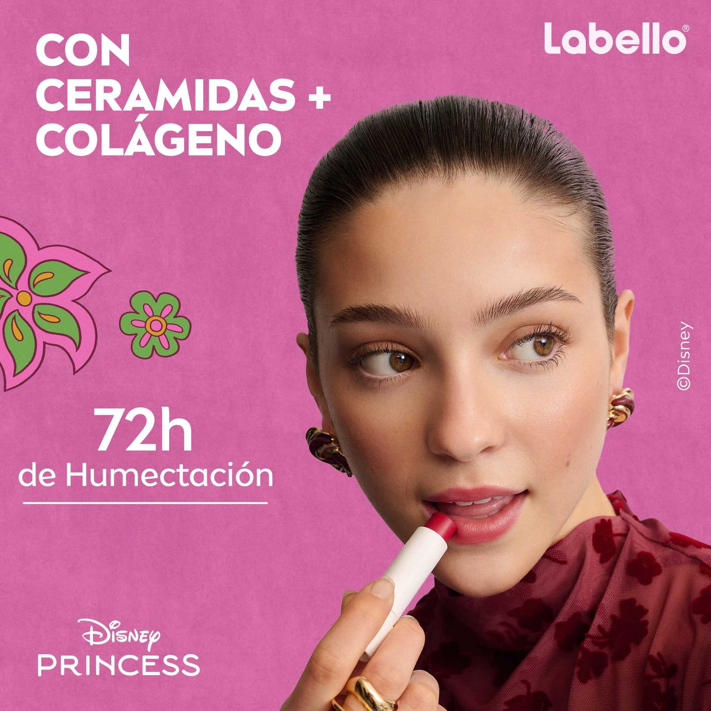 Labello Cherry Shine Mulan Edicion Limitada Princesas Disney 4,8GR